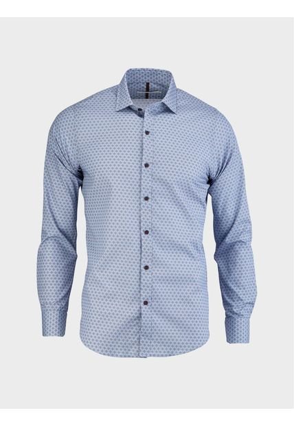 Camisa Estampada Manga Larga Para Hombre 01810 ARTURO CALLE