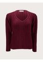 Sweater Cuello Amplio En V Y Manga Holgada Para Mujer 26902 ARTURO CALLE de Arturo Calle