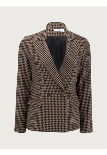 Chaqueta Gallineto A Cuadros Con Doble Botonadura Para Mujer 26891 ARTURO CALLE