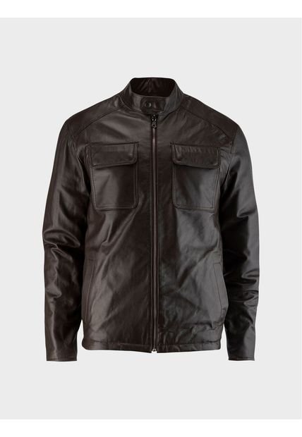 Chaqueta De Cuero Liso Para Hombre 13010 ARTURO CALLE
