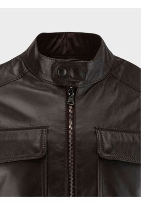 Chaqueta De Cuero Liso Para Hombre 13010 ARTURO CALLE