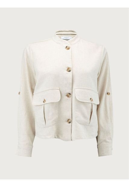 Chaqueta Unicolor Doble Bolsillo Para Mujer 22568 ARTURO CALLE