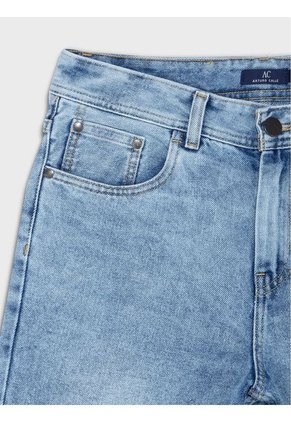 Bermuda En Denim Slim Fit Para Hombre 29871 ARTURO CALLE