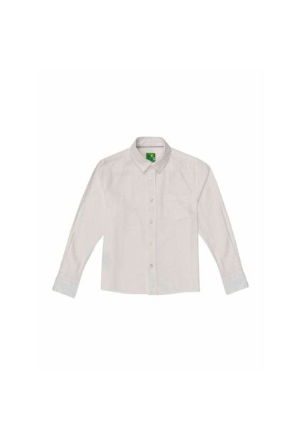 camisa blanca manga larga niño