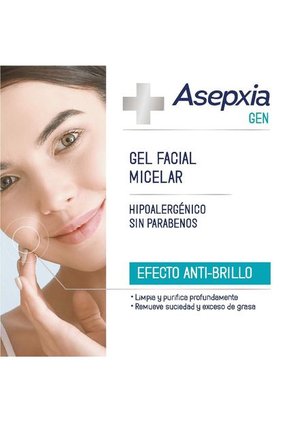 Asepxia Gel De Limpieza Facial Efecto Anti-Brillo X 2 Und