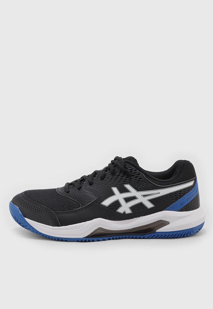 Tenis para Tennis Negro-Blanco-Azul asics GEL-Dedicate 8 Clay