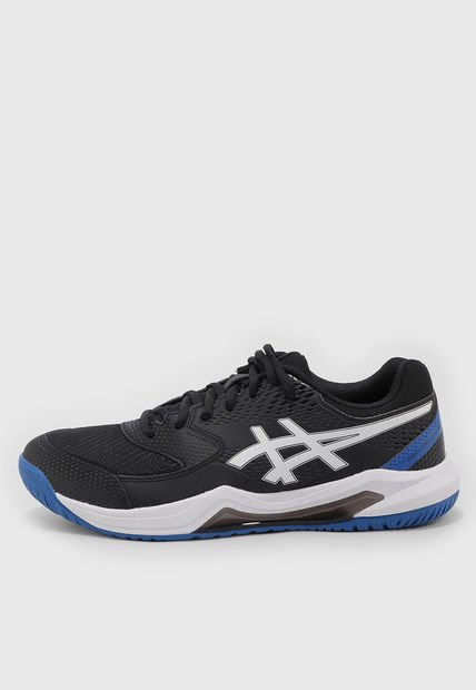 Tenis para Tennis Negro-Azul Royal-Blanco asics Gel-Dedicate 8