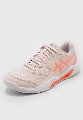 Tenis para Tennis Rosa Pastel-Naranja Neón-Coral asics Gel-Dedicate 8