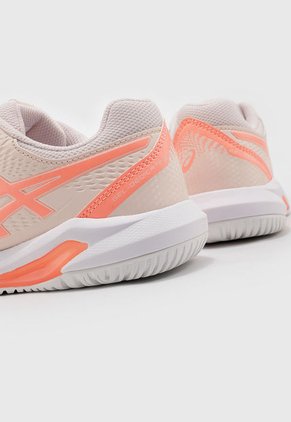 Tenis para Tennis Rosa Pastel-Naranja Neón-Coral asics Gel-Dedicate 8