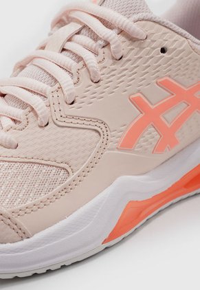 Tenis para Tennis Rosa Pastel-Naranja Neón-Coral asics Gel-Dedicate 8