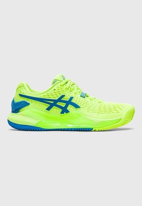 Tenis para Tennis Amarilo Neón-Azul asics Gel-Resolution 9 Clay