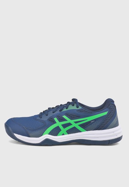 Tenis para Tennis Azul Navy-Verde Claro-Blanco asics Court slide 3