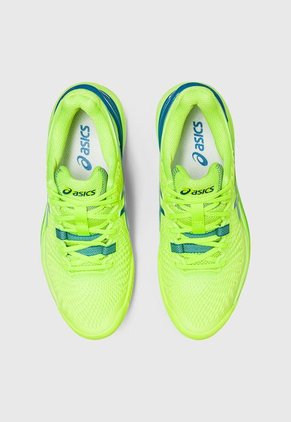 Tenis para Tennis Amarilo Neón-Azul asics Gel-Resolution 9 Clay