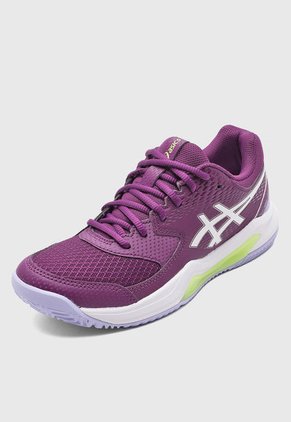 Tenis para Padel Vinotinto-Blanco asics GEL-Dedicate 8 Padel