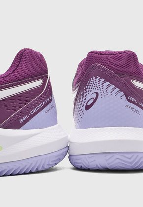 Tenis para Padel Vinotinto-Blanco asics GEL-Dedicate 8 Padel