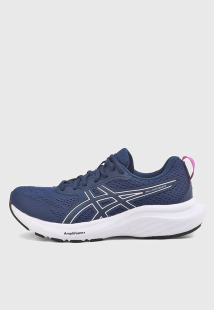 Tenis Running Azul Navy-Blanco-Fucsia asics Gel-Contend 9