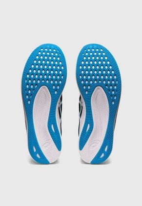 Tenis Running Negro-Celeste-Blanco asics Hyper Speed 2