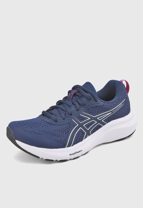 Tenis Running Azul Navy-Blanco-Fucsia asics Gel-Contend 9