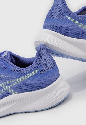 Tenis Running Azul Zafiro-Amarillo Neón-Celeste asics Patriot 13