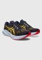 Tenis Running Azul Navy-Celeste-Rojo asics Novablast 3 de Asics