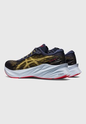 Tenis Running Azul Navy-Celeste-Rojo asics Novablast 3