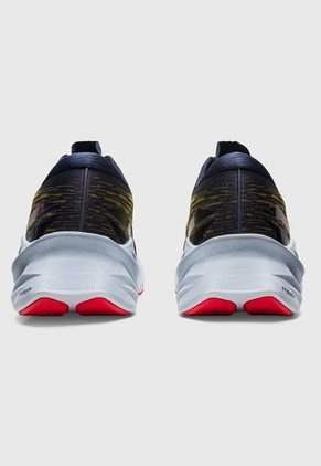 Tenis Running Azul Navy-Celeste-Rojo asics Novablast 3
