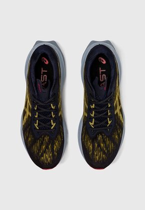 Tenis Running Azul Navy-Celeste-Rojo asics Novablast 3