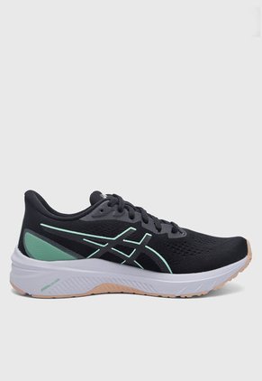 Tenis Running Negro-Verde-Naranja Pastel asics GT-1000 12