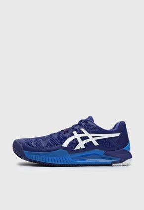 Tenis para Tennis Azul-Blanco asics GEL-Resolution 8 Clay