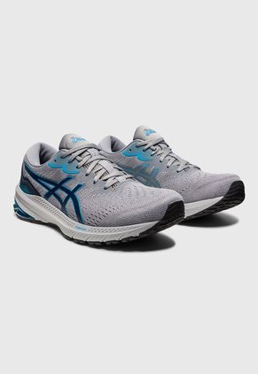 Tenis Running Gris-Celeste-Azul Navy asics GT-1000 11
