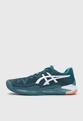 Tenis para Tennis Verde-Blanco asics GEL-Resolution 8 Clay