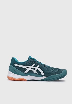 Tenis para Tennis Verde-Blanco asics GEL-Resolution 8 Clay