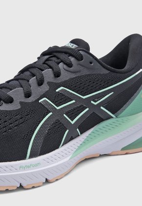Tenis Running Negro-Verde-Naranja Pastel asics GT-1000 12