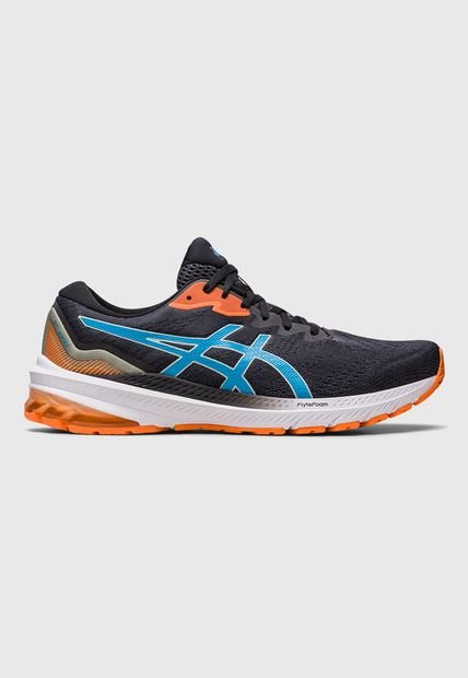 Tenis Running Negro-Naranja-Beige asics GT-1000 11