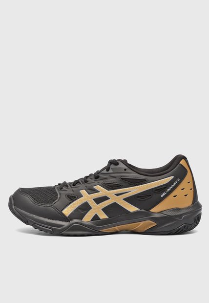 Tenis Volleyball Negro-Dorado asics Gel-Rocket 11