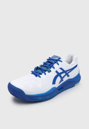 Tenis para Tennis Blanco-Azul asics GEL-Resolution 8 Clay
