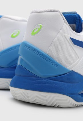 Tenis para Tennis Blanco-Azul asics GEL-Resolution 8 Clay