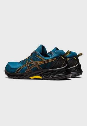 Trail Running Azul Petróleo-Negro-Amarillo asics Gel Venture 9