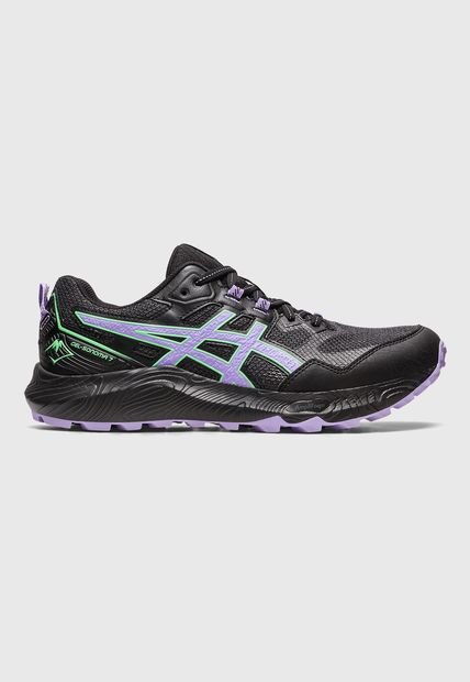 Trail Running Negro-Lila-Verde asics Gel Sonoma 7