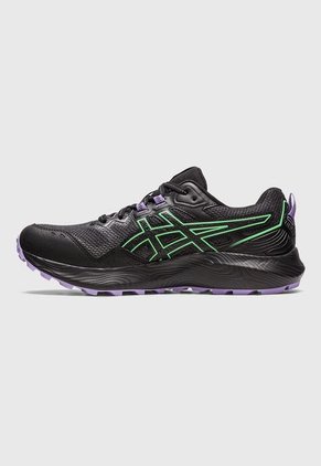 Trail Running Negro-Lila-Verde asics Gel Sonoma 7