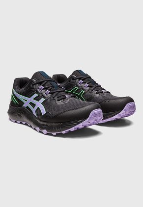 Trail Running Negro-Lila-Verde asics Gel Sonoma 7