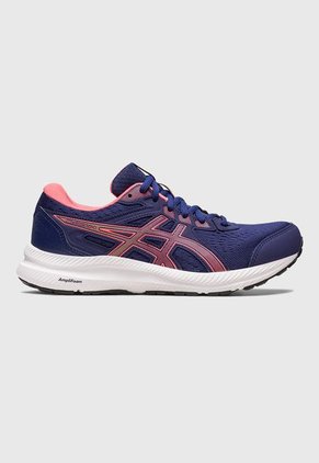 Tenis Running Azul Navy-Blanco-Salmón asics Gel Contend 8