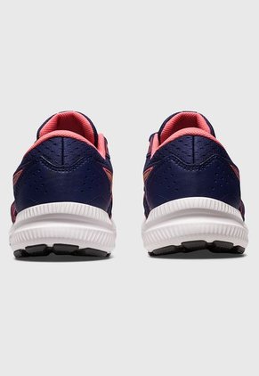 Tenis Running Azul Navy-Blanco-Salmón asics Gel Contend 8
