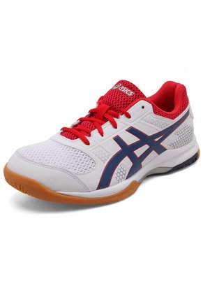 Tenis Blanco-Azul-Rojo asics Rocket 8