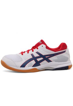 Tenis Blanco-Azul-Rojo asics Rocket 8