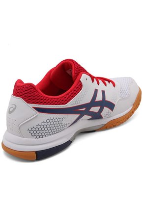 Tenis Blanco-Azul-Rojo asics Rocket 8