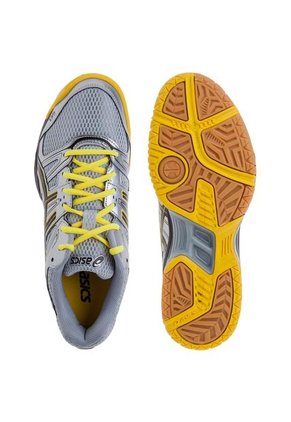Tenis Plateado-Amarillo asics