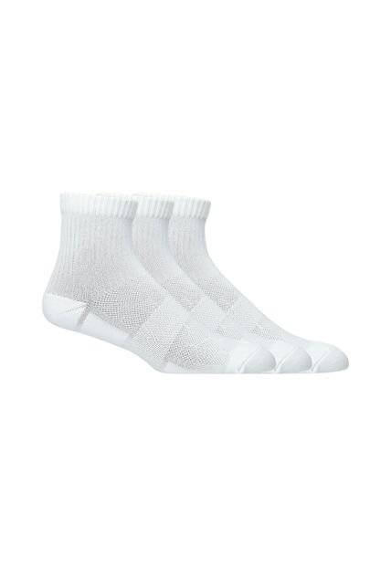 Medias Asics Practice Quarter 3P Unisex-Blanco