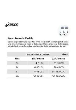 Medias Asics Practice Ankle 3P Unisex-Negro
