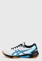 Tenis Volleyball Blanco-Azul-Negro asics Gel-Rocket 10 de Asics